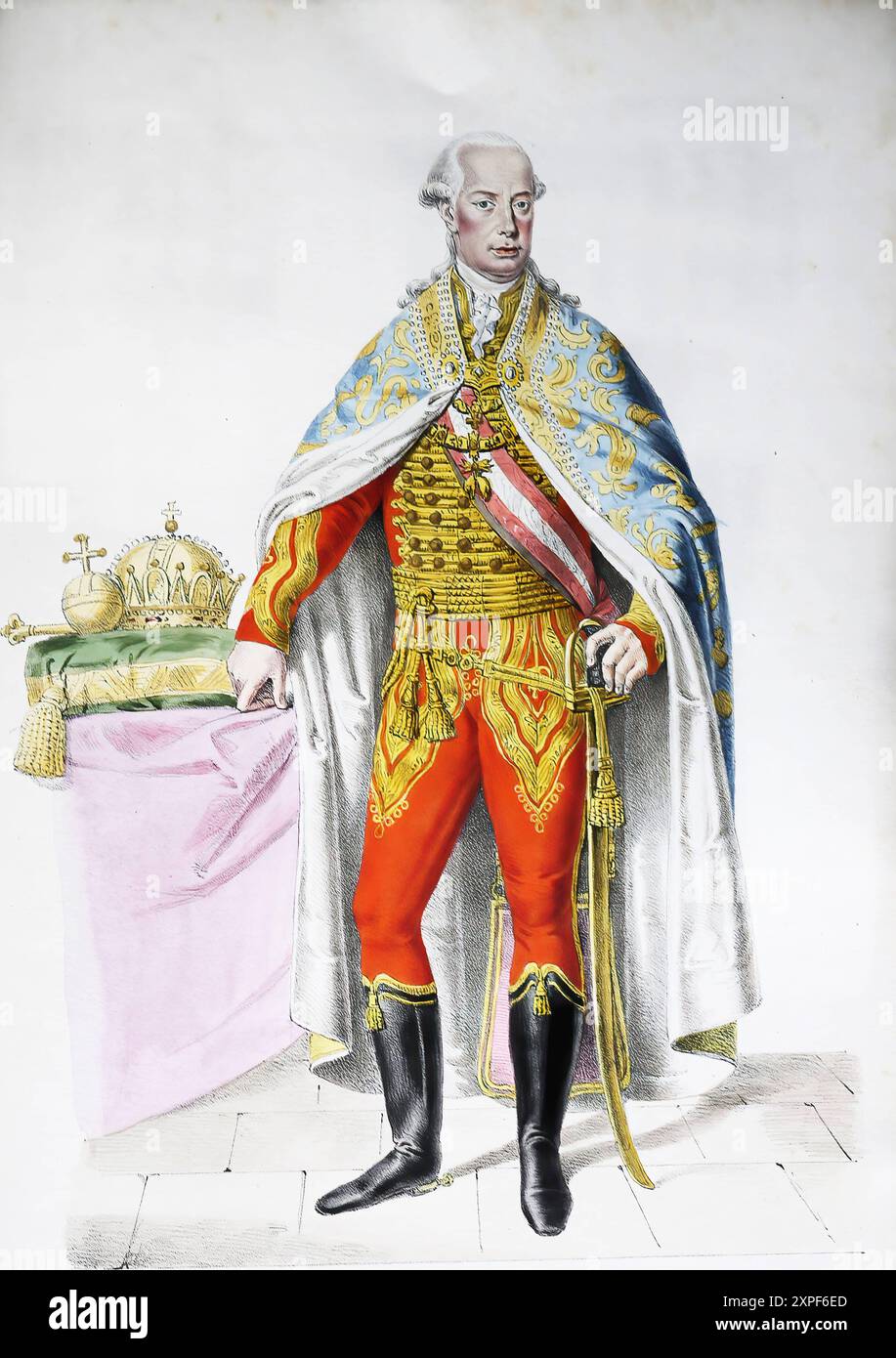 Leopoldo II geb. 5. Mai 1747 a Vienna, gest. 1. März 1792 ebenda War Erzherzog von Österreich aus dem Haus Habsburg-Lothringen, von 1765 bis 1790 als P Foto Stock