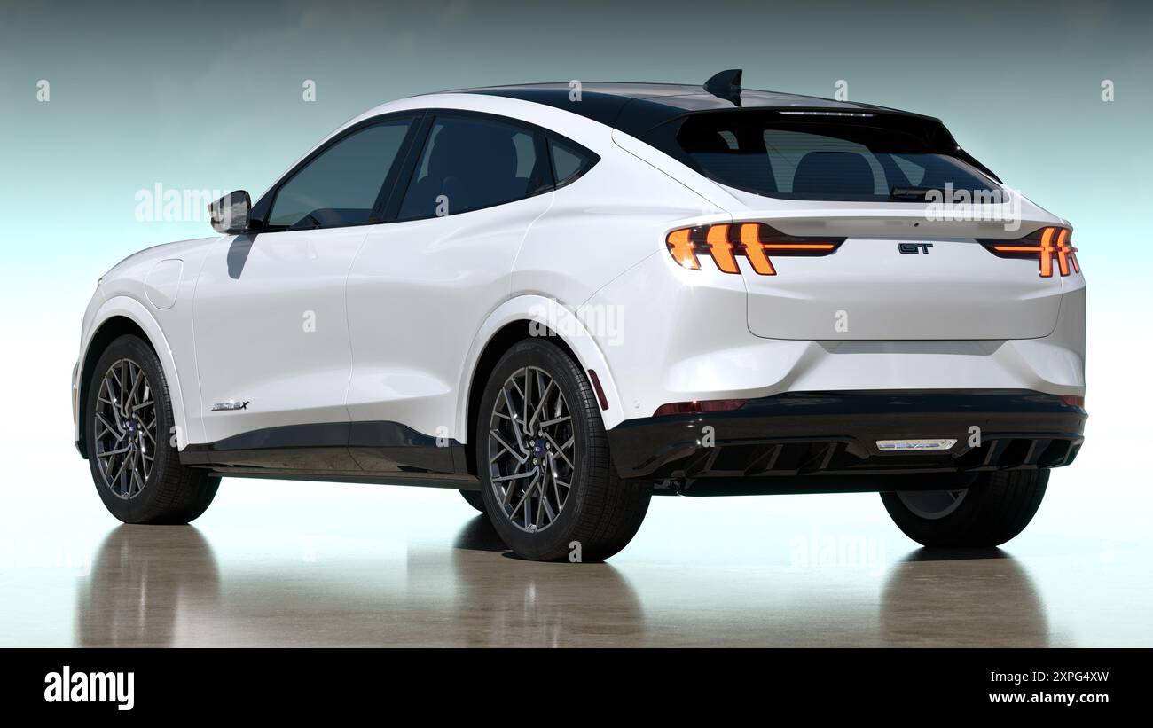 Ford Mustang Mach-e GT nello studio fotografico Foto Stock