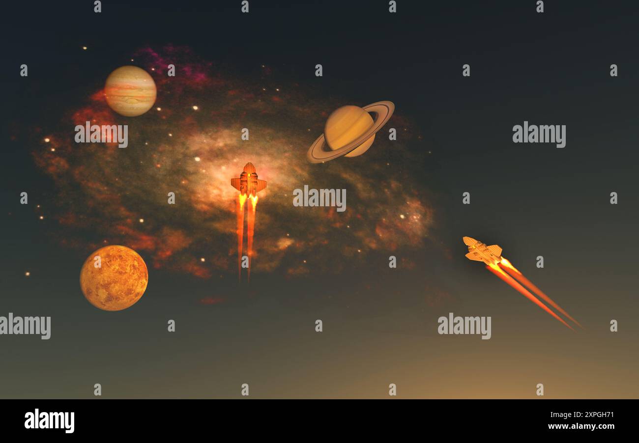 Spazio di viaggio Foto Stock