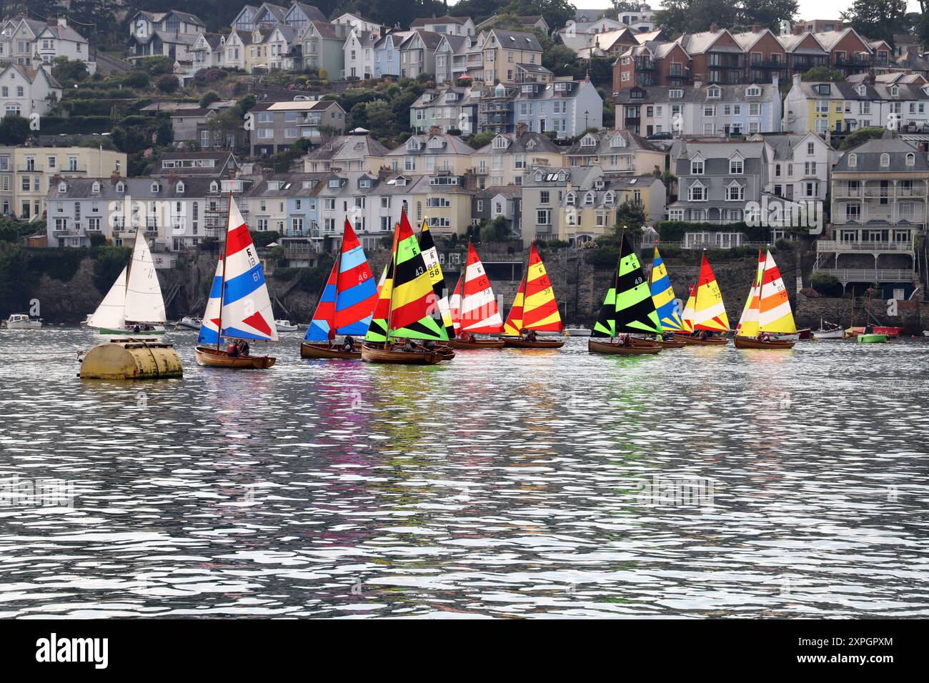 Gare di gommoni di classe Fowey River nel porto di Fowey Foto Stock