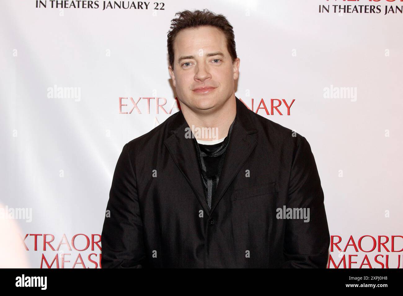 Brendan Fraser fotografato alla straordinaria anteprima di misurazione tenuta al Prince Music Theatre di Philadelphia il 4 gennaio 2010 Credit: Scott Weiner/MediaPunch Foto Stock