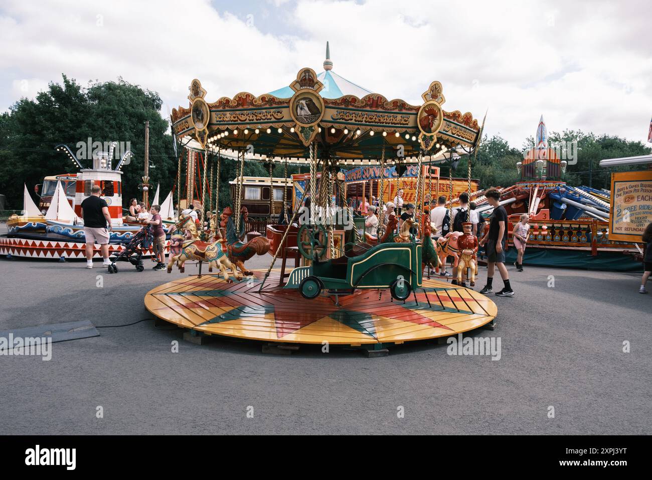 Vista del Black Country Living Museum, un museo che ricrea lo stile di vita tra il 1940 e il 1960, a Birmingham il 6 agosto 2024 nel Regno Unito Foto Stock