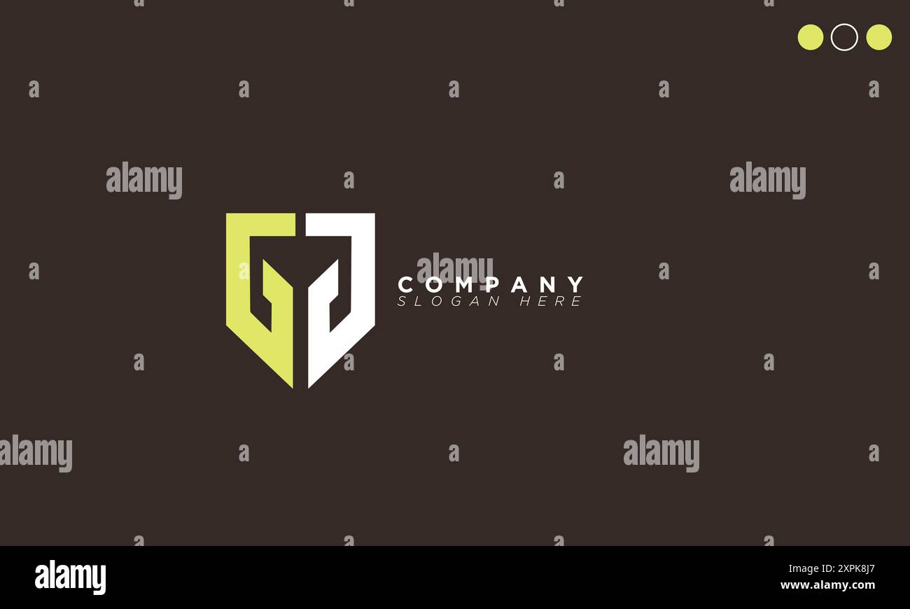 GG lettere alfabetiche iniziali monogramma logo Illustrazione Vettoriale
