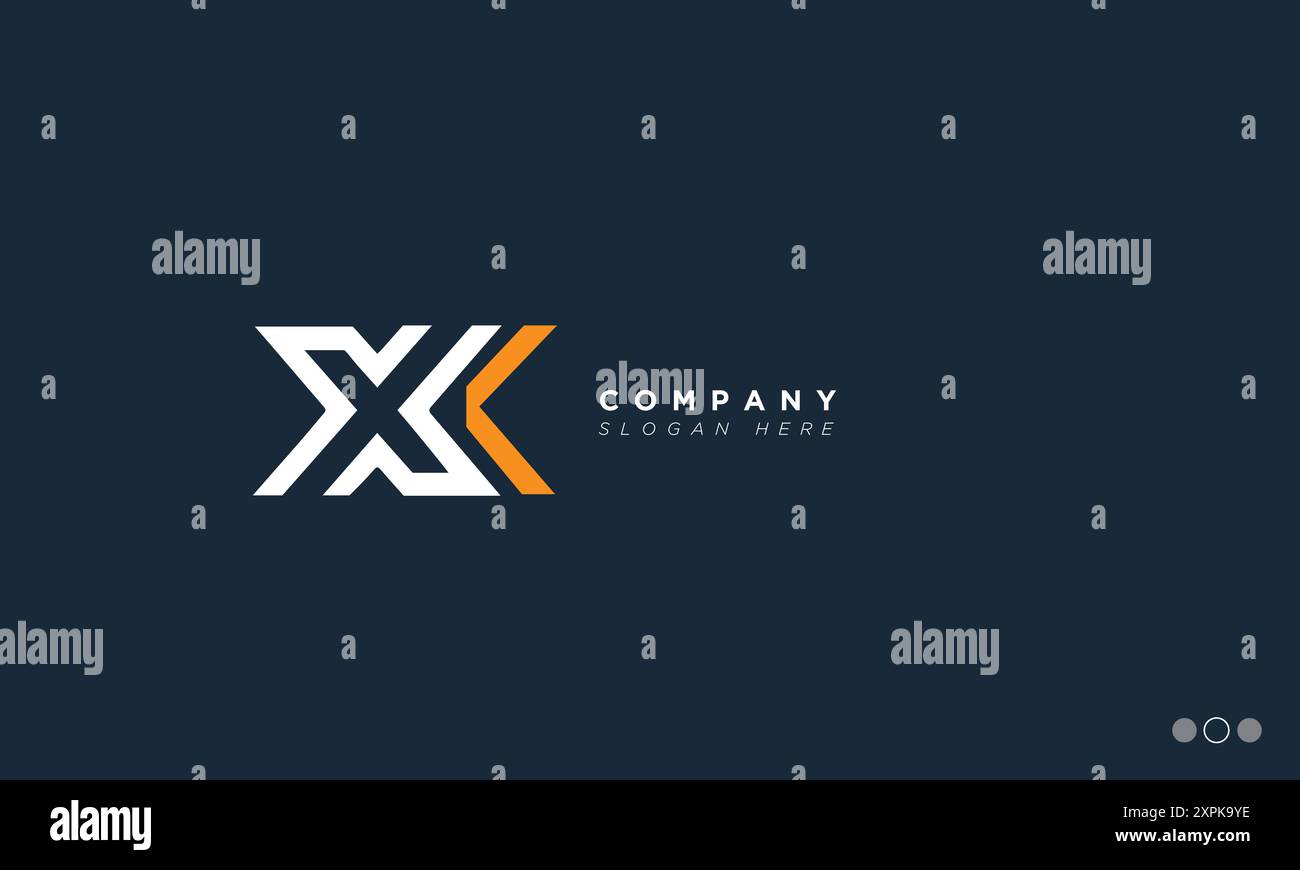 XK lettere alfabetiche iniziali logo monogramma Illustrazione Vettoriale