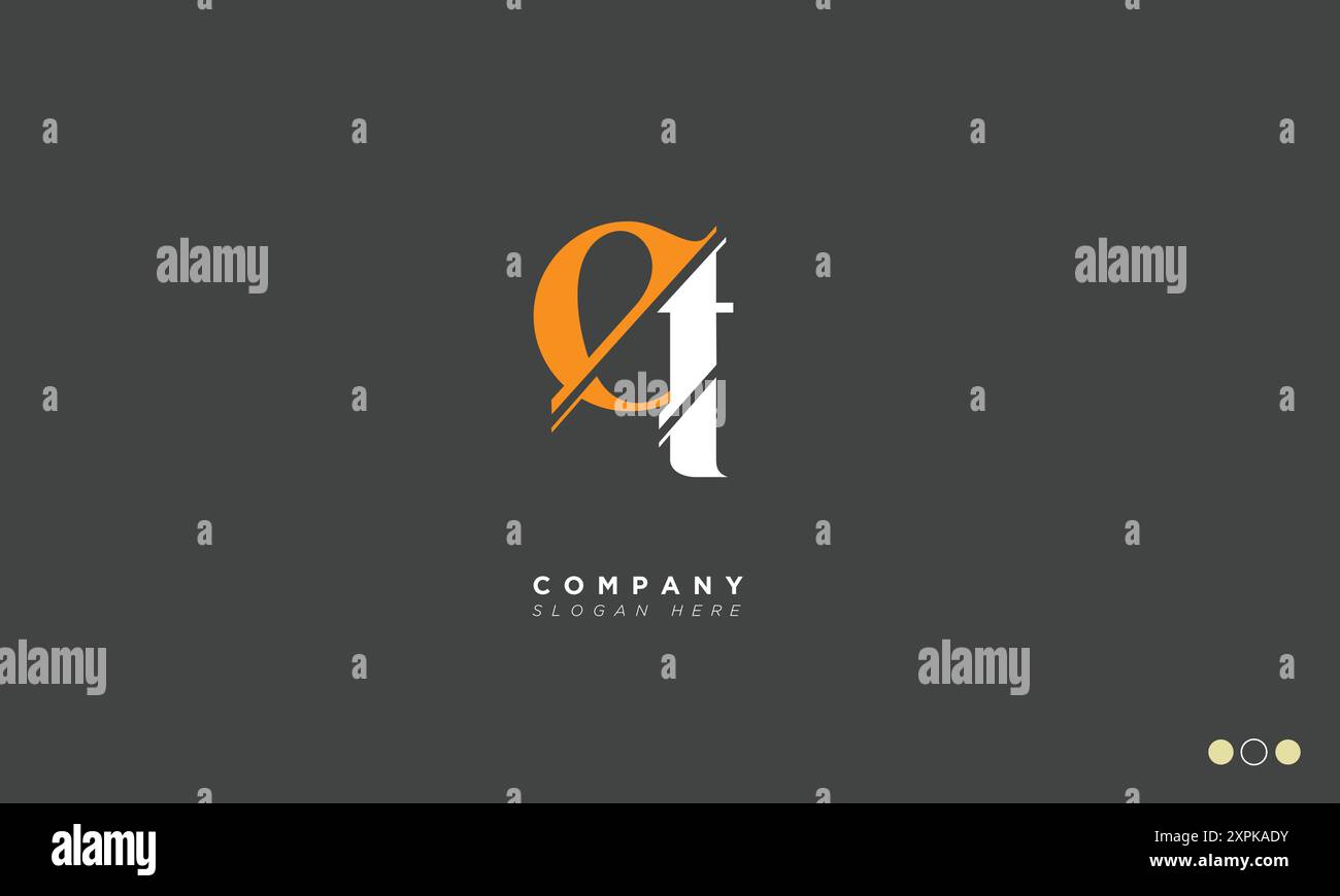ET lettere alfabetiche iniziali logo monogramma Illustrazione Vettoriale