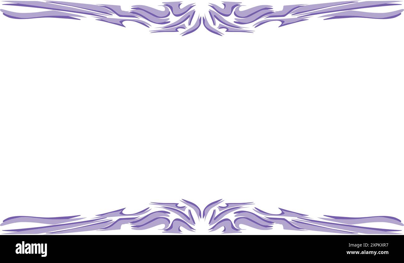 Sfondo astratto con cornice a tema viola. Perfetto per carta da parati, biglietti d'invito, buste, riviste, copertine di libri. Illustrazione Vettoriale
