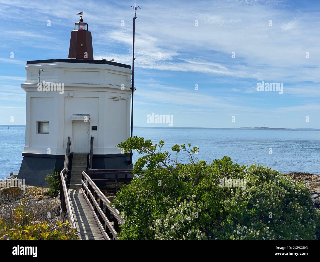 Foto del faro di Stirling Point a Bluff of the South Island in nuova Zelanda. Foto Stock