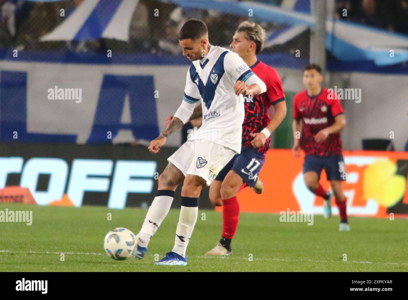 Argentina. 6 agosto 2024. Buenos Aires, 06.08.2024: Emanuel Mammana di Velez Sarsfield durante la partita per la Copa Argentina al Libertadores de America Stadium ( crediti: Néstor J. Beremblum/Alamy Live News Foto Stock