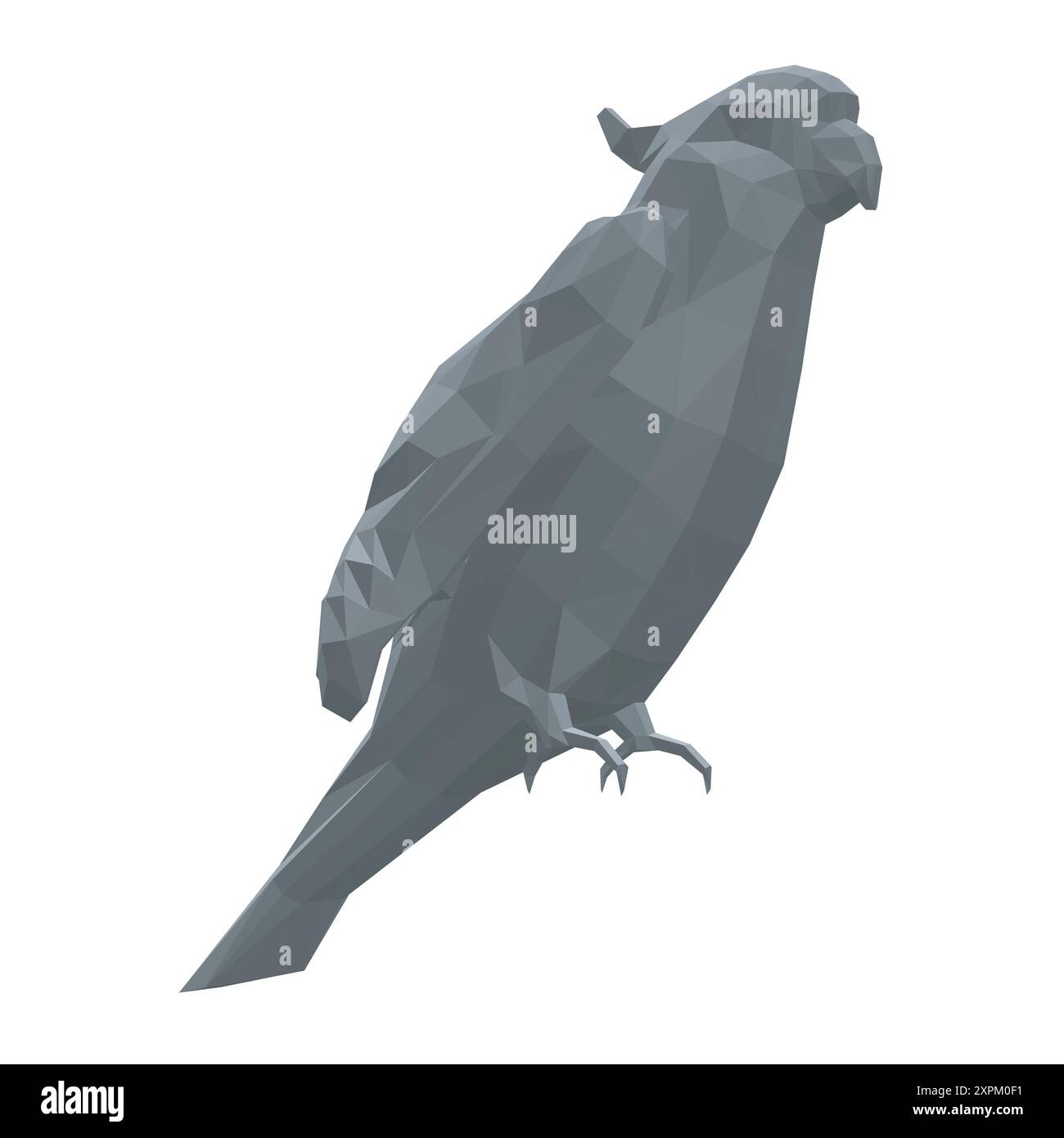 Icona del pappagallo degli animali poligonali. Illustrazione vettoriale. Icona vettoriale pappagallo. Illustrazione di uccelli selvatici. Illustrazione Vettoriale