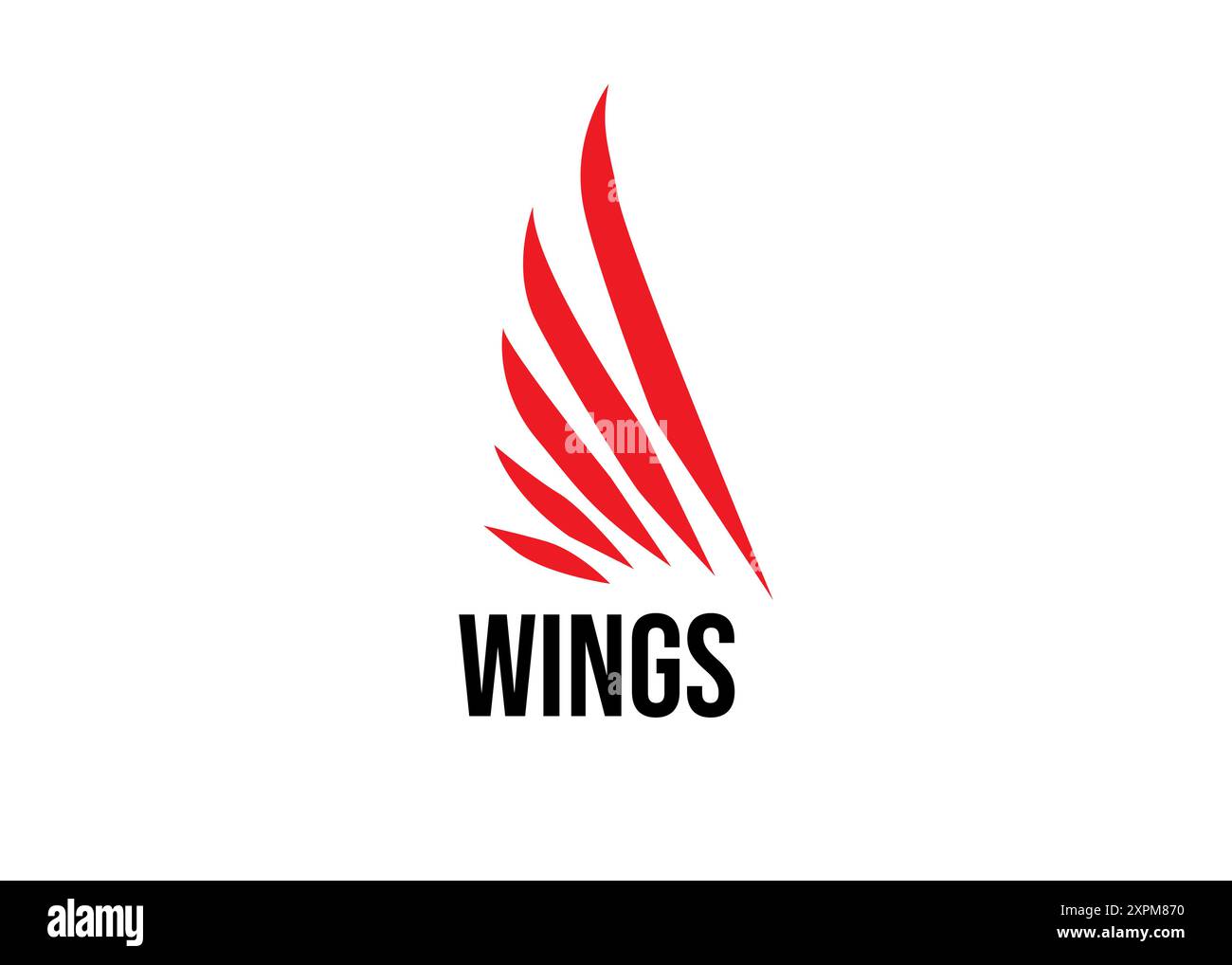 Logo W, logo ali o ali, con lettera W, elegante, di lusso e stile avventuroso, per viaggi di lavoro o di lavoro, volo Illustrazione Vettoriale