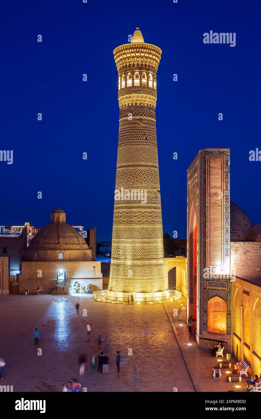 Minareto di Kalyan (Kalon), Bukhara, Uzbekistan Foto Stock