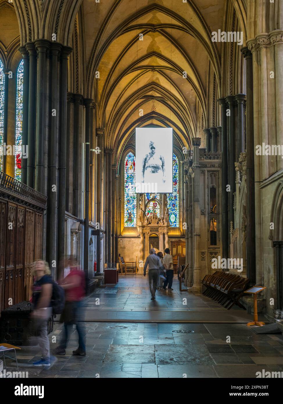 Our Earth, Environmental Art Project, Salisbury Cathedral, Salisbury, Wiltshire, Inghilterra, Regno Unito, Gran Bretagna. Foto Stock
