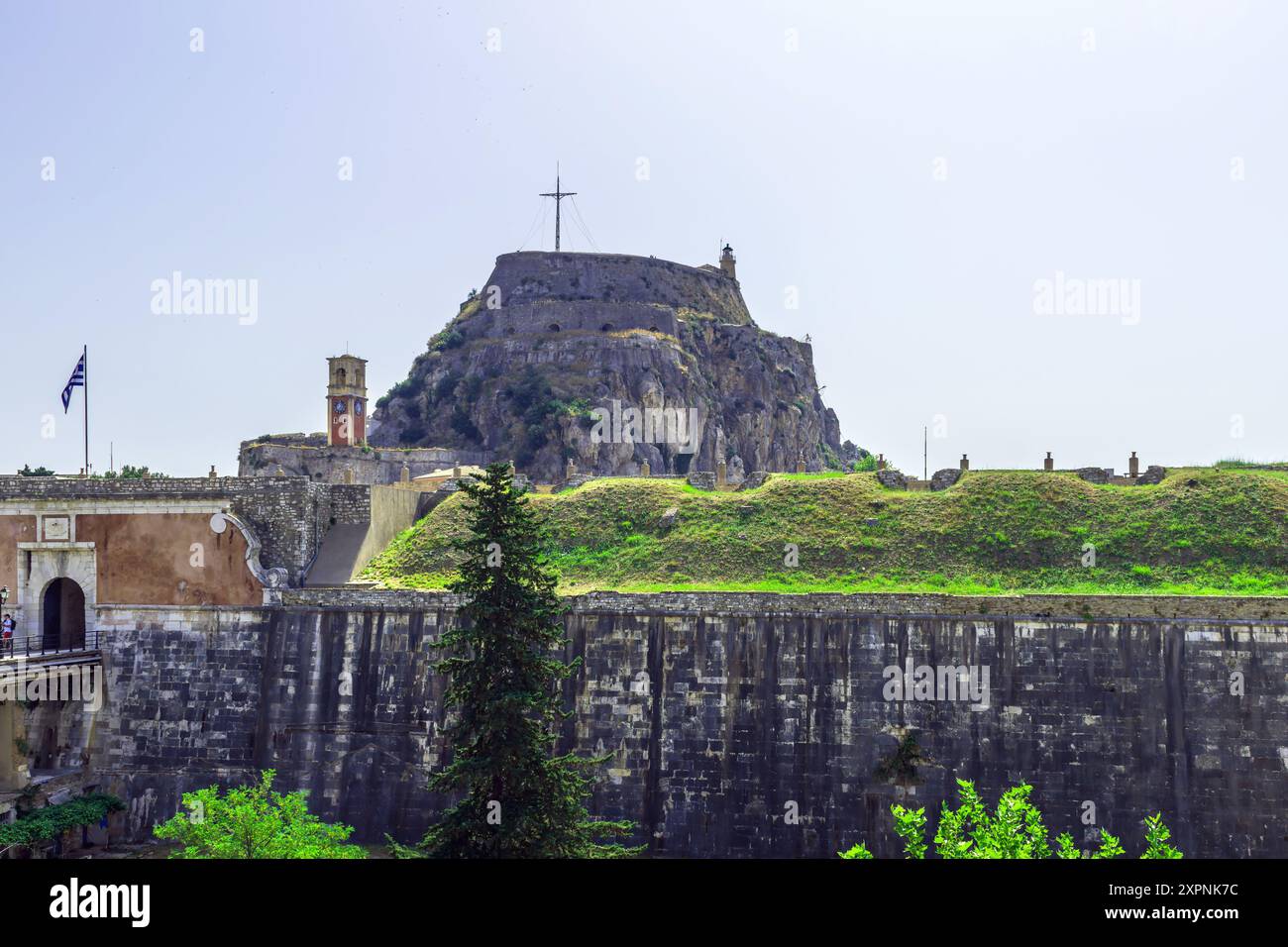 L'antica fortezza veneziana della città di Corfù, Corfù, Grecia. Foto Stock