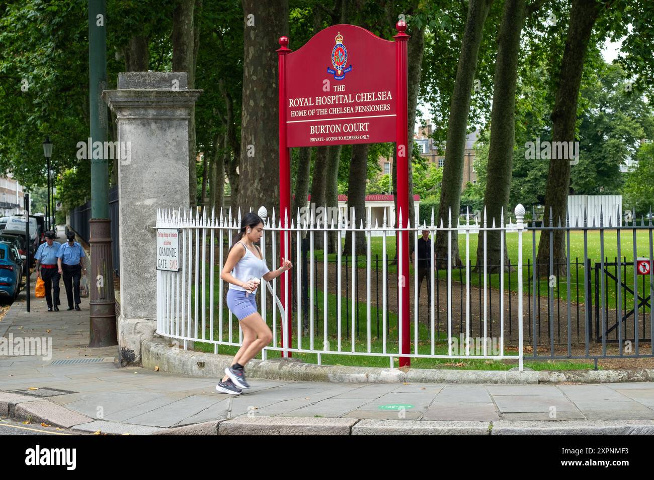LONDRA - LUGLIO 2024: Il Royal Hospital di Chelsea, sede dei Chelsea Pensioners Foto Stock