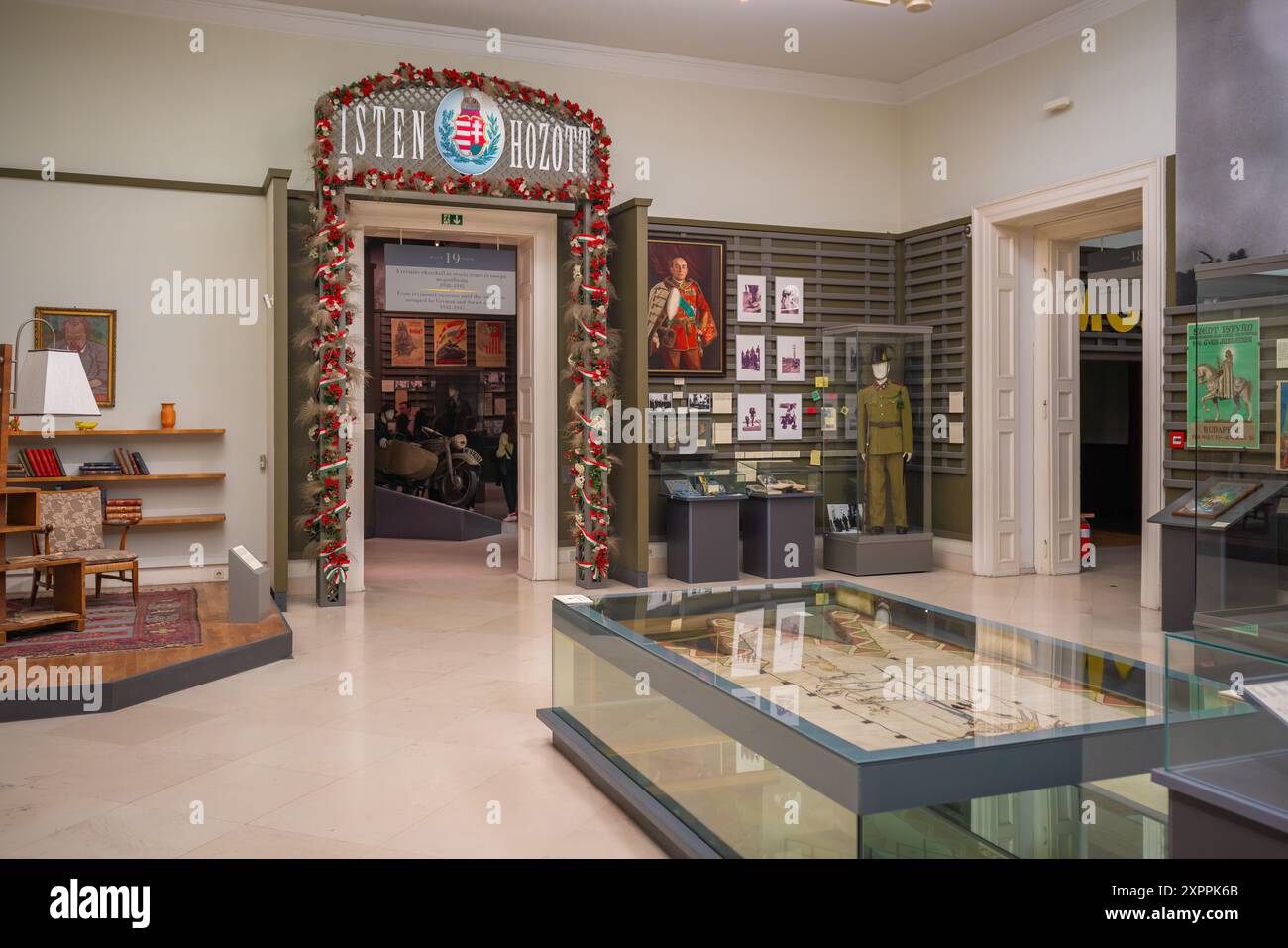 Museo Nazionale ungherese interno - Budapest, Ungheria Foto Stock