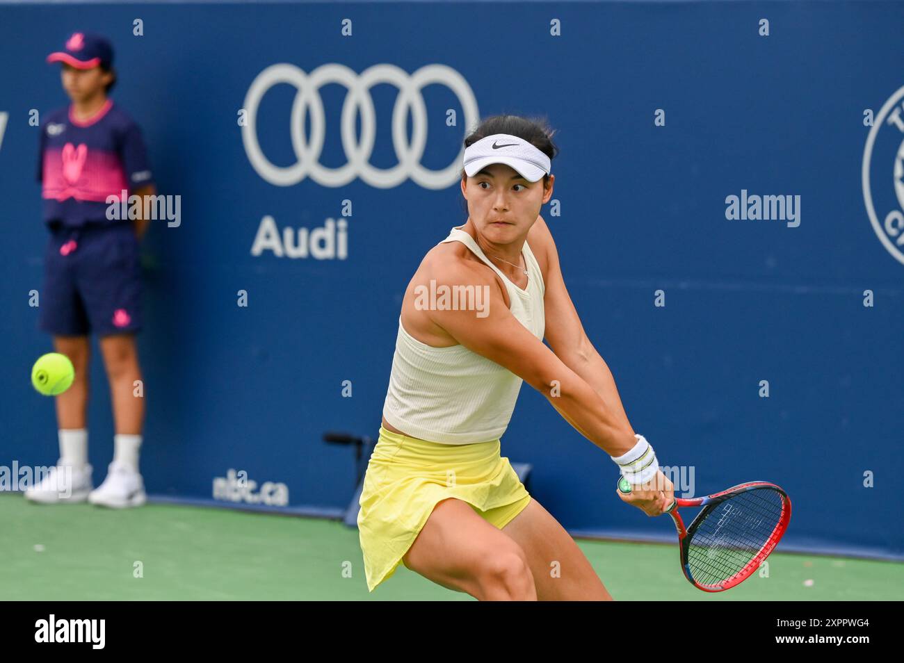Toronto, Canada. 6 agosto 2024. Il tennista cinese Yafan Wang partecipa al WTA 1000 Toronto National Bank Open. Christopher Child/EXimages Credit: EXImages/Alamy Live News Foto Stock