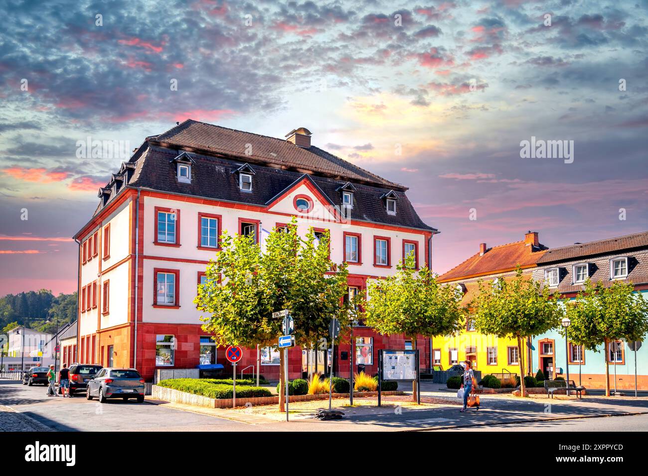 Città vecchia di Blieskastel, Germania Foto Stock