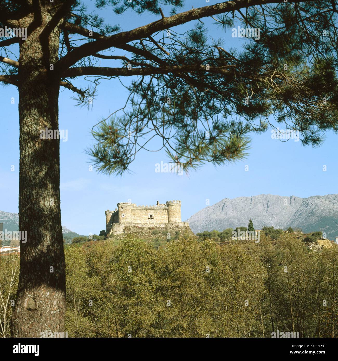 Castello, Mombeltrán. Ávila provincia. Spagna Foto Stock