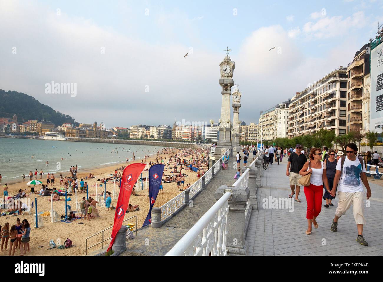 Paseo de la Concha. Donostia. San Sebastian. Gipuzkoa. Paese basco. Spagna. Foto Stock