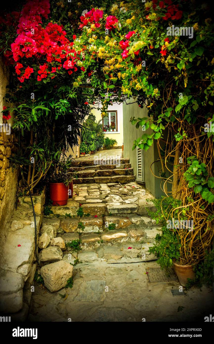 Il quartiere di Plaka a Atene, Grecia, per l'Europa. Foto Stock