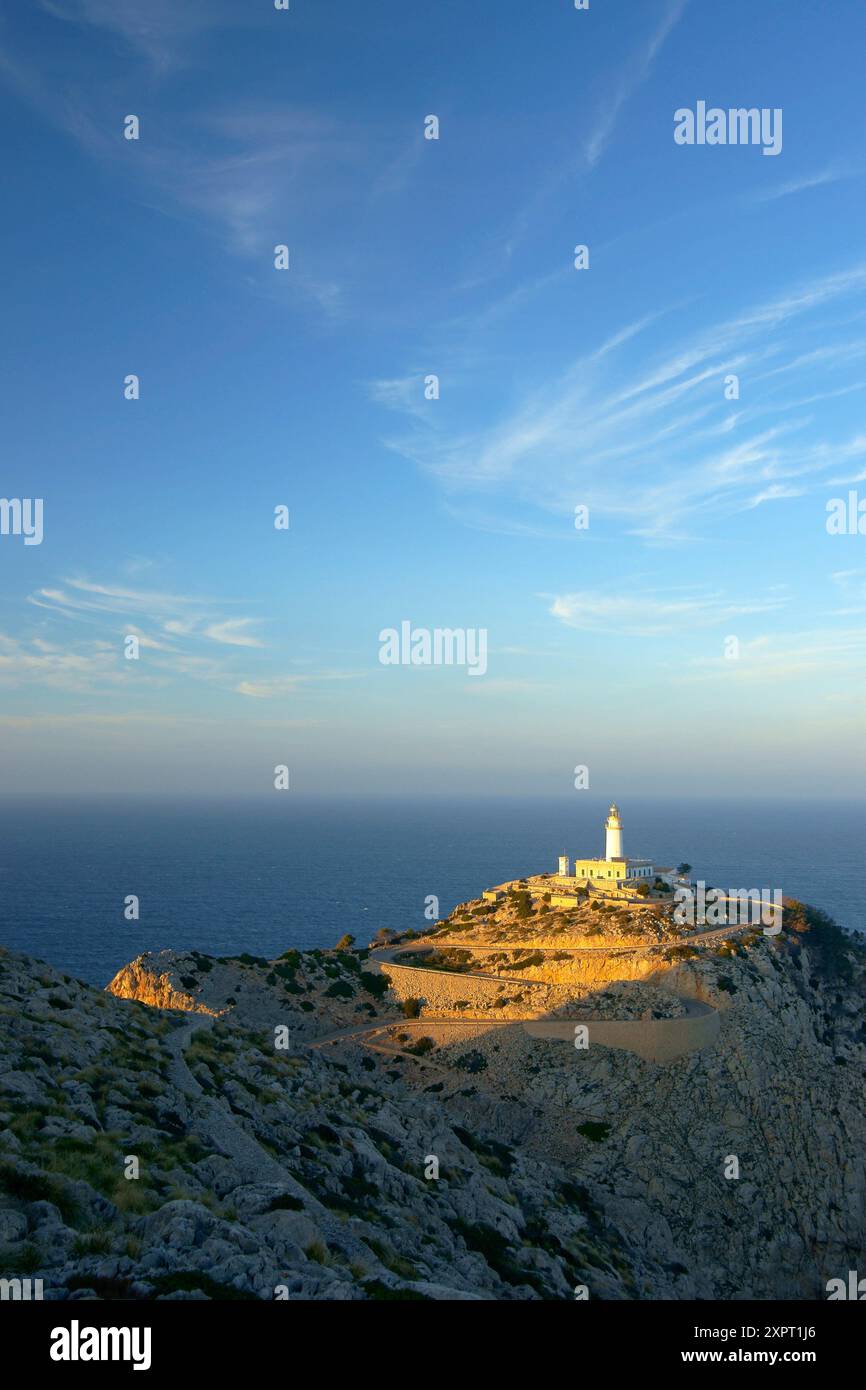 Faro de Formentor 1863 Cap de Formentor Pollença Maiorca Isole Baleari Spagna Foto Stock