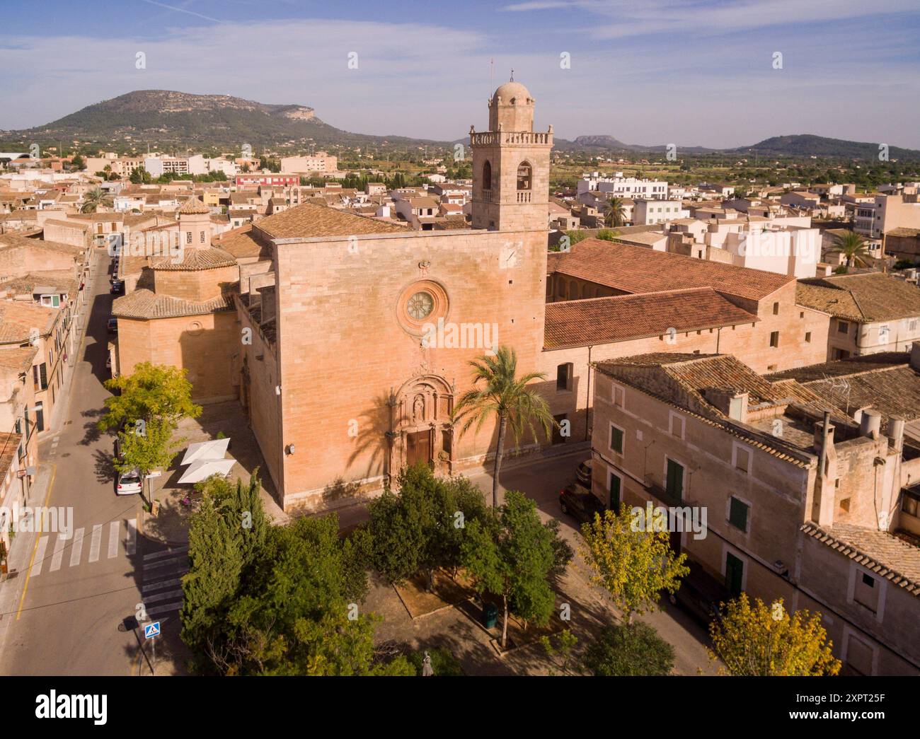 Chiesa e Chiostro di Sant Bonaventura, Llucmajor, Maiorca, isole Baleari, Spagna, Europa. Foto Stock