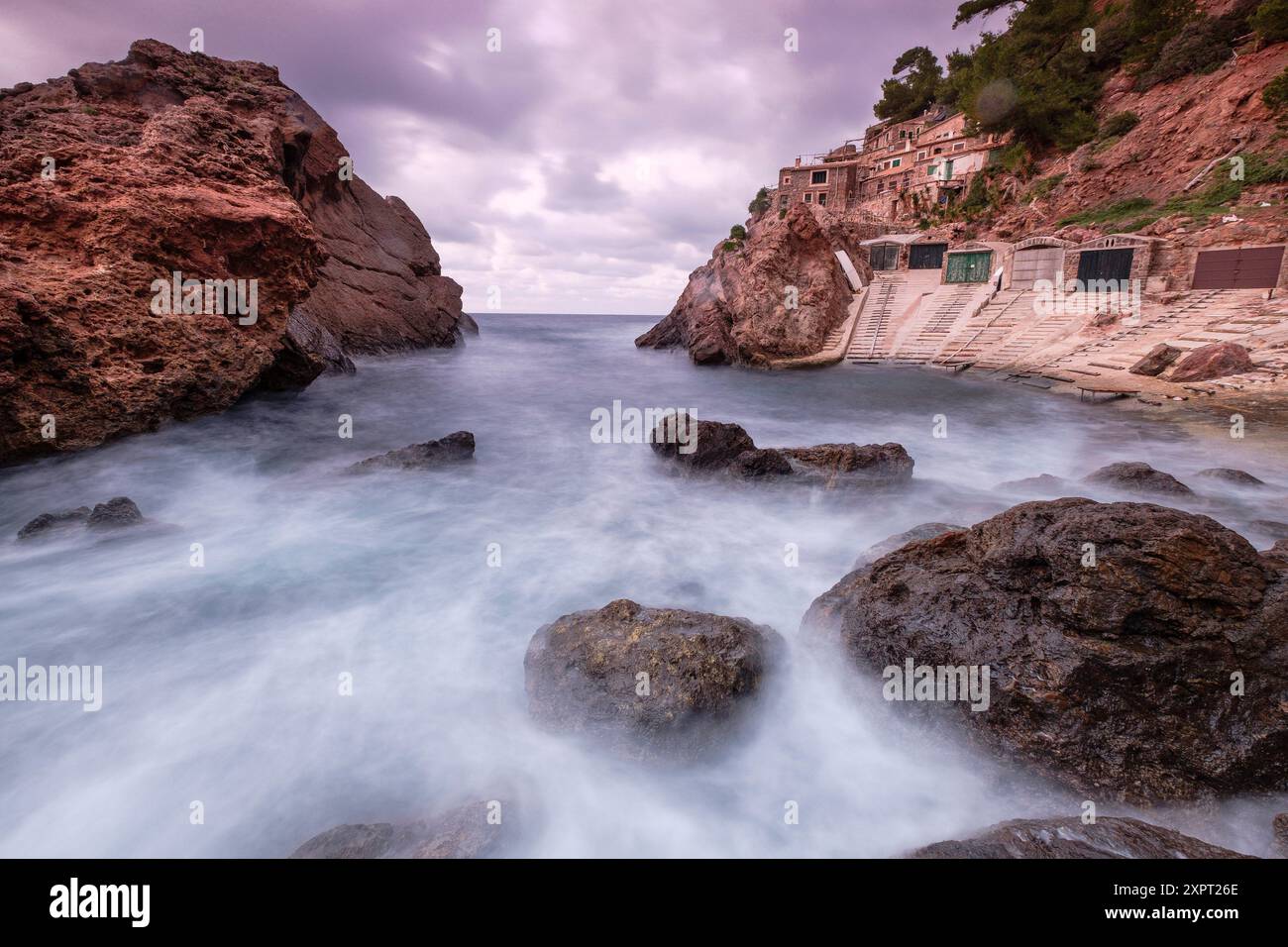 S Estaca, Valldemossa, Serra de Tramuntana, Maiorca, isole Baleari, Spagna, Europa. Foto Stock