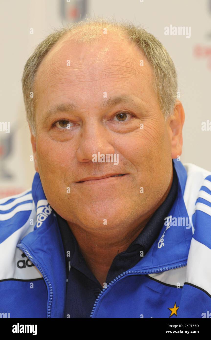 Martin Jol, Emirates Cup Press Conference, Emirates Stadium, Londra, Regno Unito Foto Stock