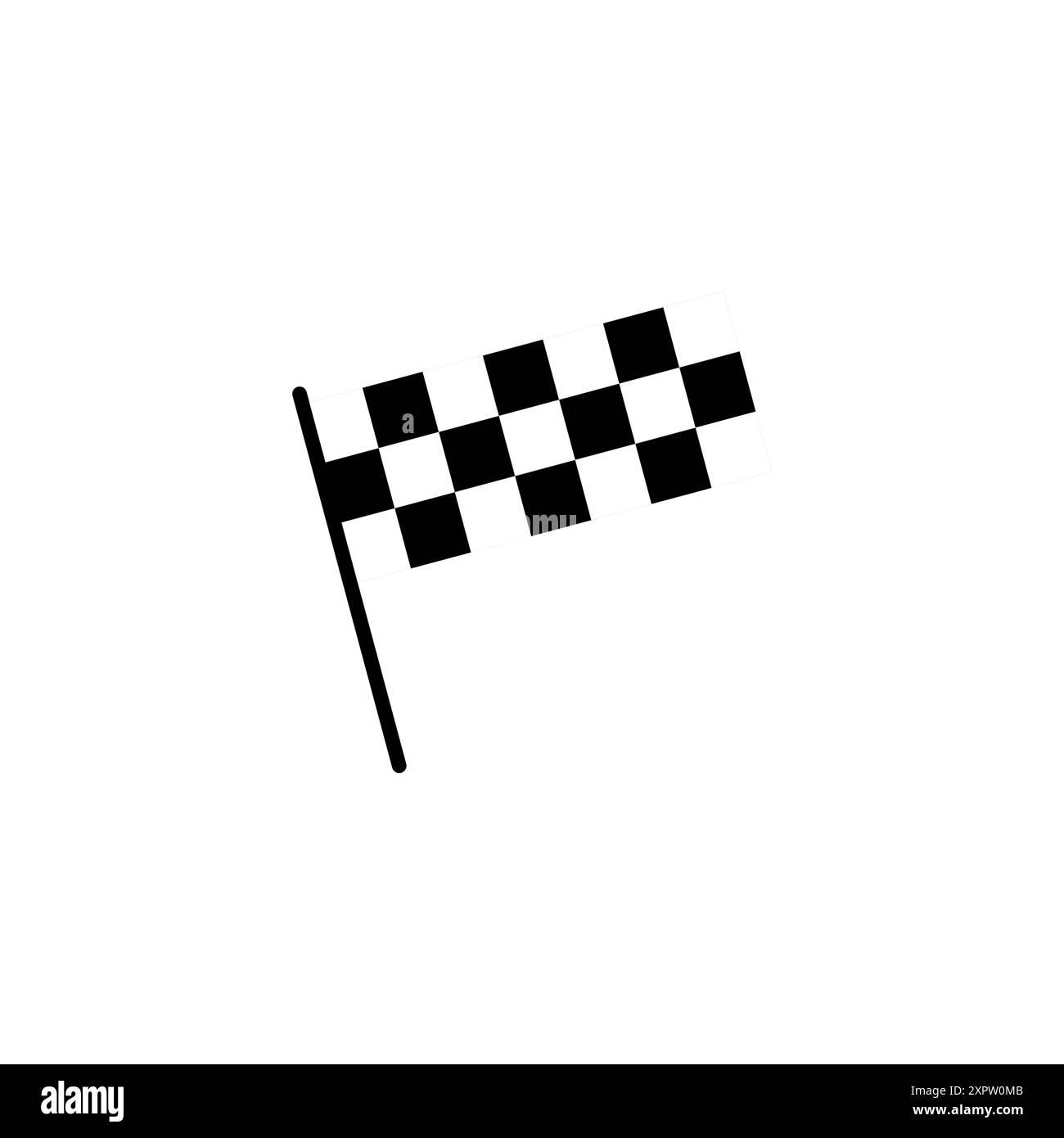 Vettore icona bandiera da corsa. Icona della bandiera da corsa.icona della bandiera da corsa a scacchi Illustrazione Vettoriale