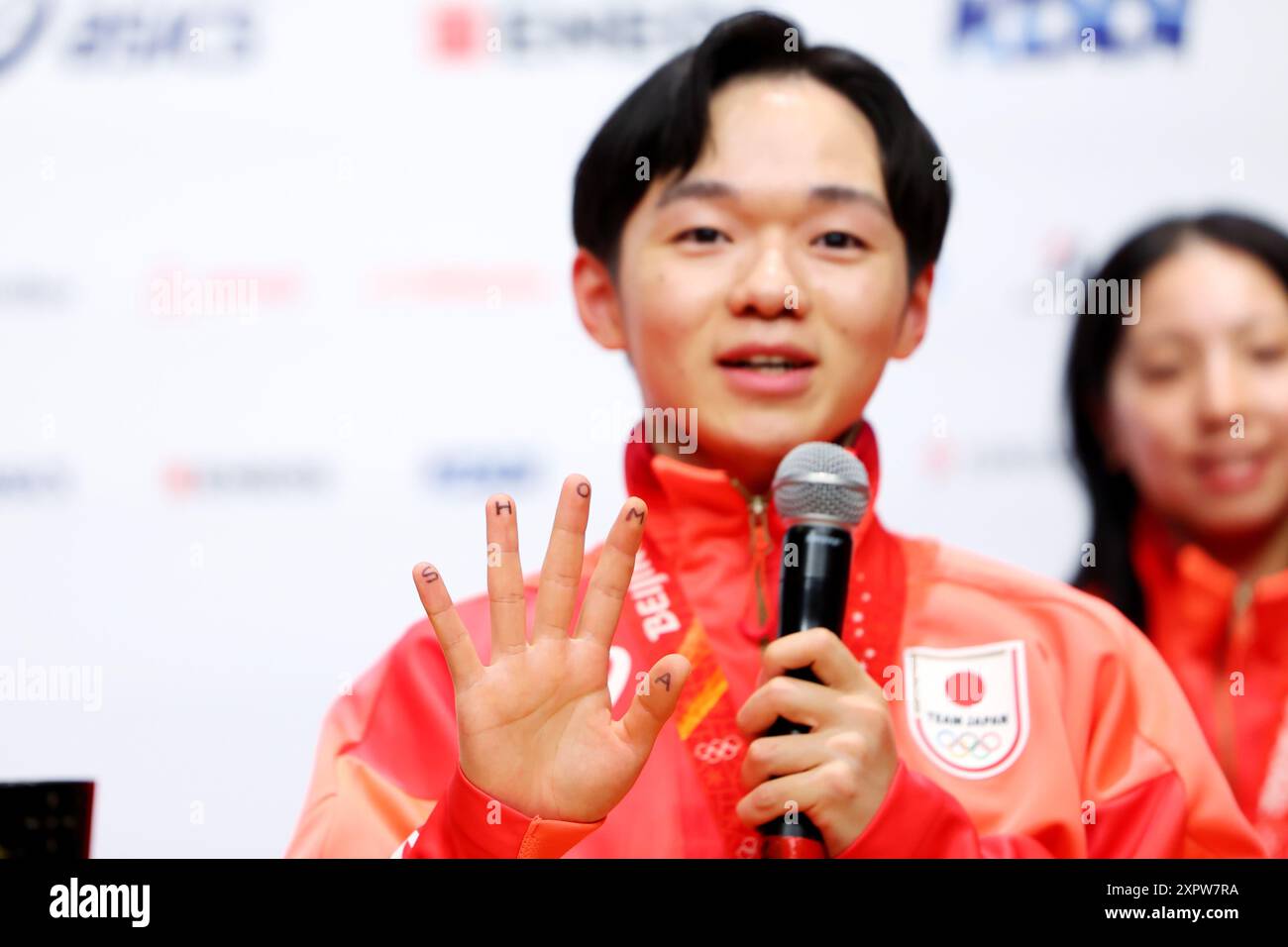 Parigi, Francia. 7 agosto 2024. Yuma Kagiyama (JPN) pattinaggio di figura : medagliata d'argento del gruppo giapponese partecipa a una conferenza stampa dopo la cerimonia di assegnazione della medaglia per l'evento della squadra di pattinaggio artistico dei Giochi Olimpici di Pechino 2022 al Champions Park del Trocadero durante i Giochi Olimpici di Parigi 2024 a Parigi, Francia . Crediti: Naoki Nishimura/AFLO SPORT/Alamy Live News Foto Stock