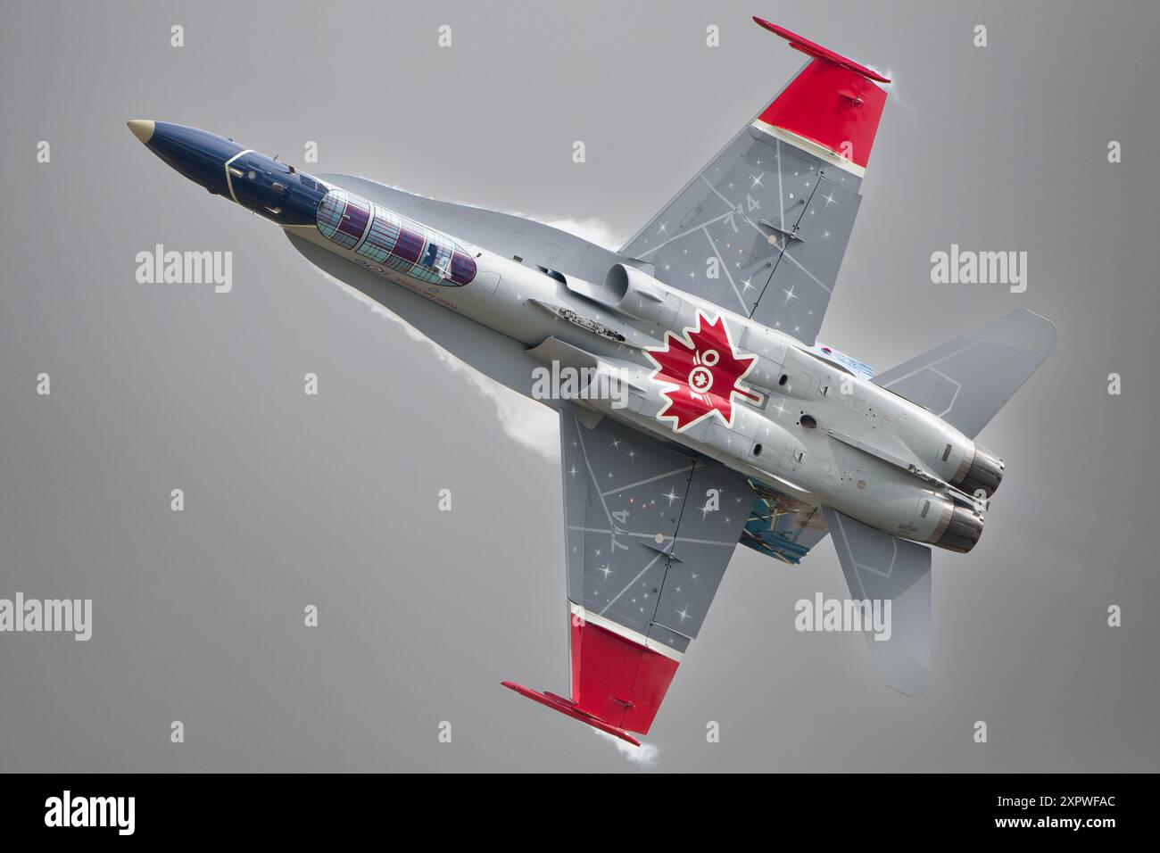 Royal Canadian Airforce Centenary F-18 Hornet al Royal International Air Tattoo 2024. Foto Stock