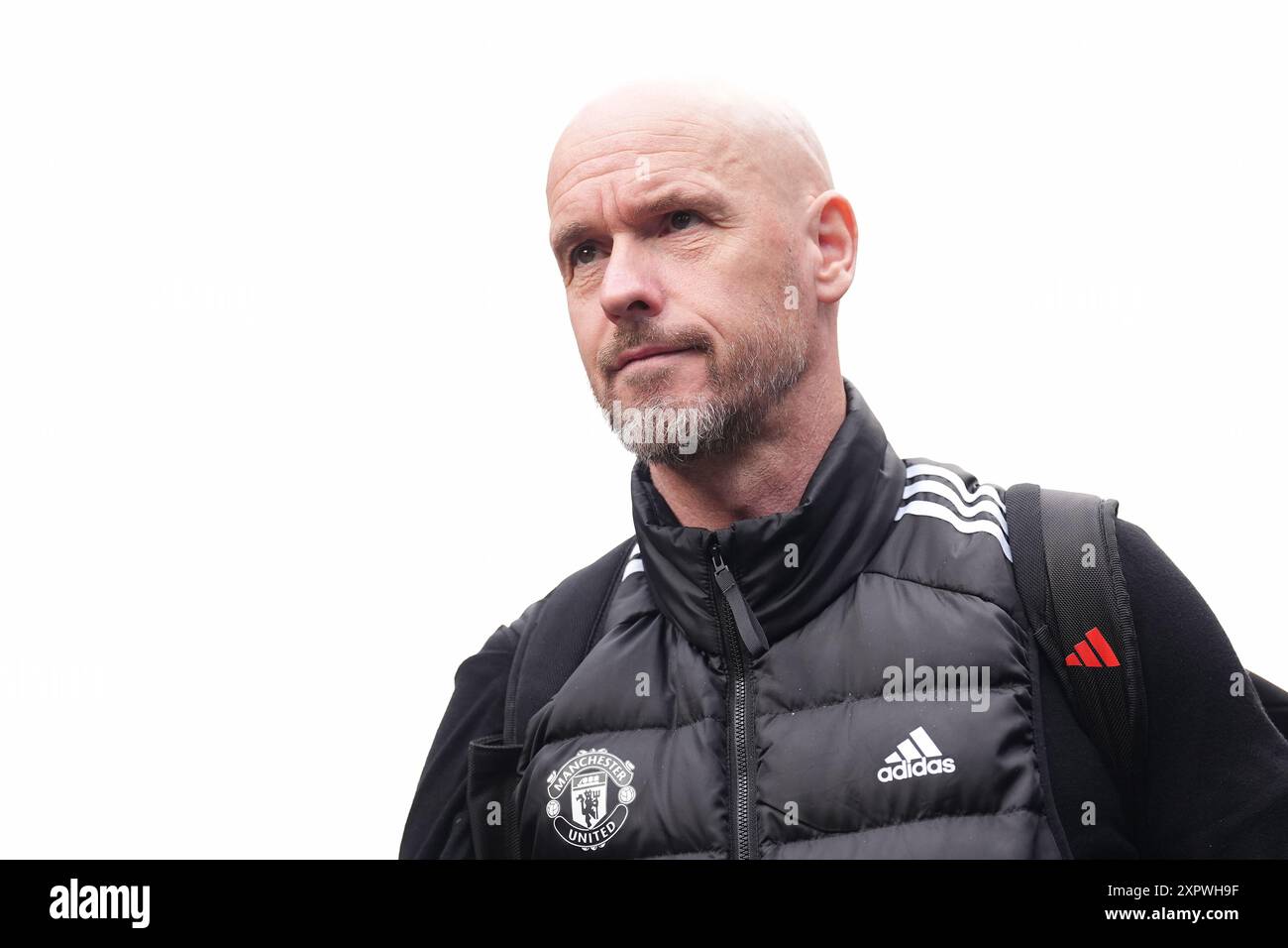 Foto del file datata 06-05-2024 di Erik Ten Hag. La vittoria finale della fa Cup contro i rivali del derby del Manchester City e di conseguenza la qualificazione per l'Europa League ha dato a Erik Ten Hag il respiro alla fine della stagione, che ha visto il Manchester United finire in Premier League con un record minimo di ottavo posto. Data di pubblicazione: Giovedì 8 agosto 2024. Foto Stock