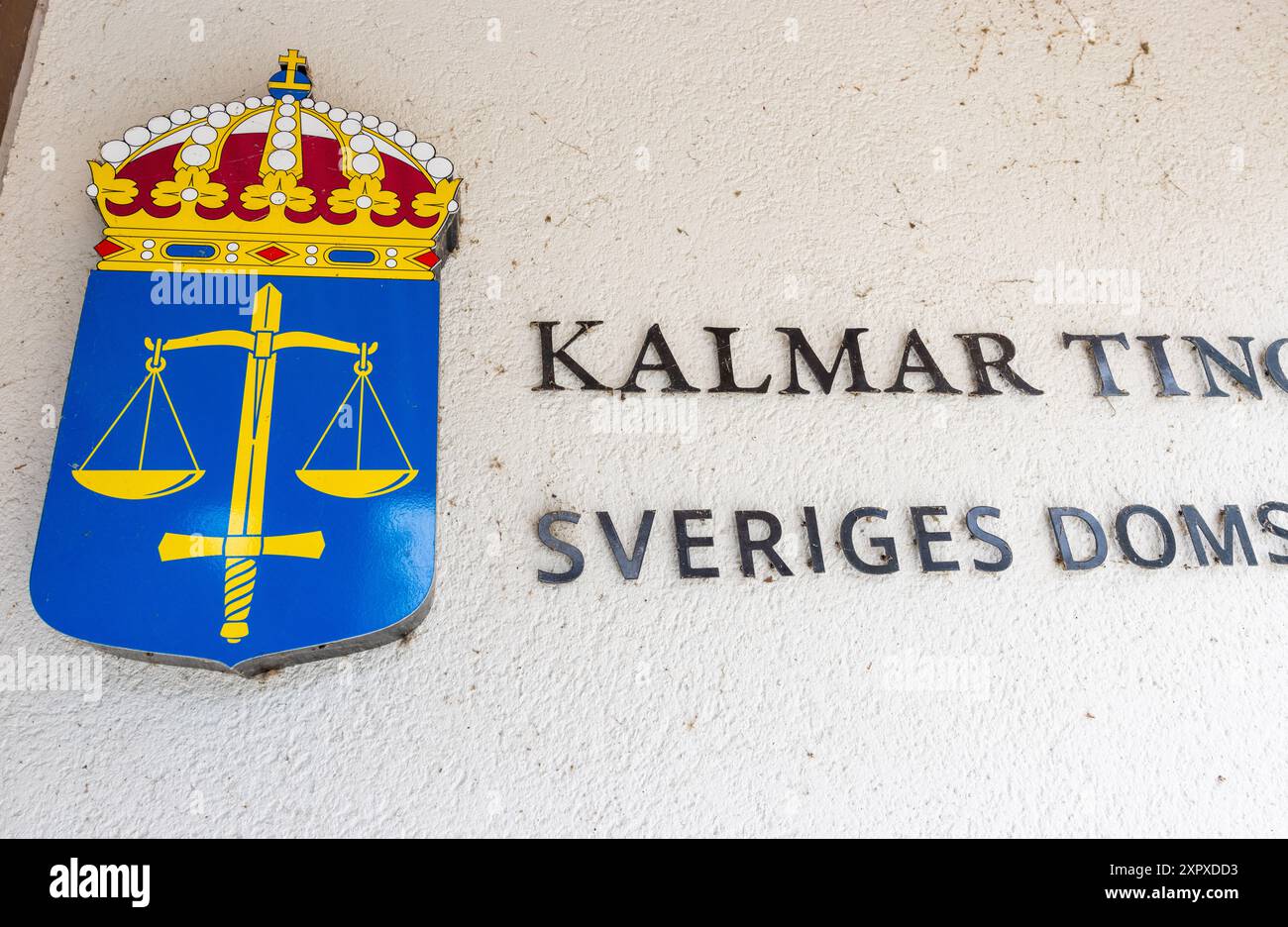 Kalmar tingsrätt (in inglese: Kalmar District Court) nella città di Kalmar, Svezia. Foto Stock