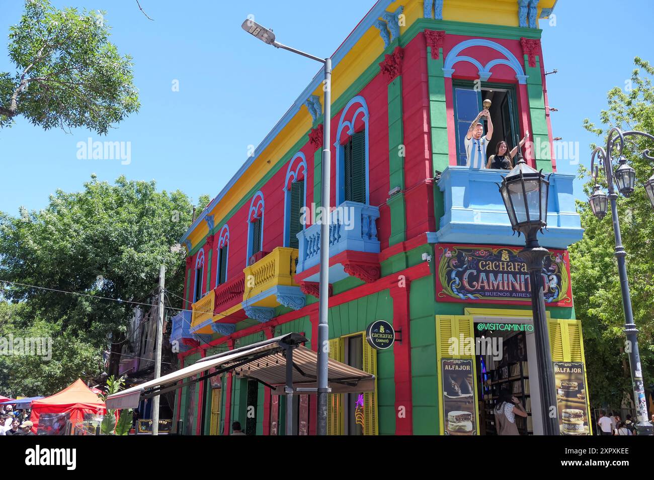 Buenos Aires in Argentina: Il colorato quartiere la Boca Foto Stock