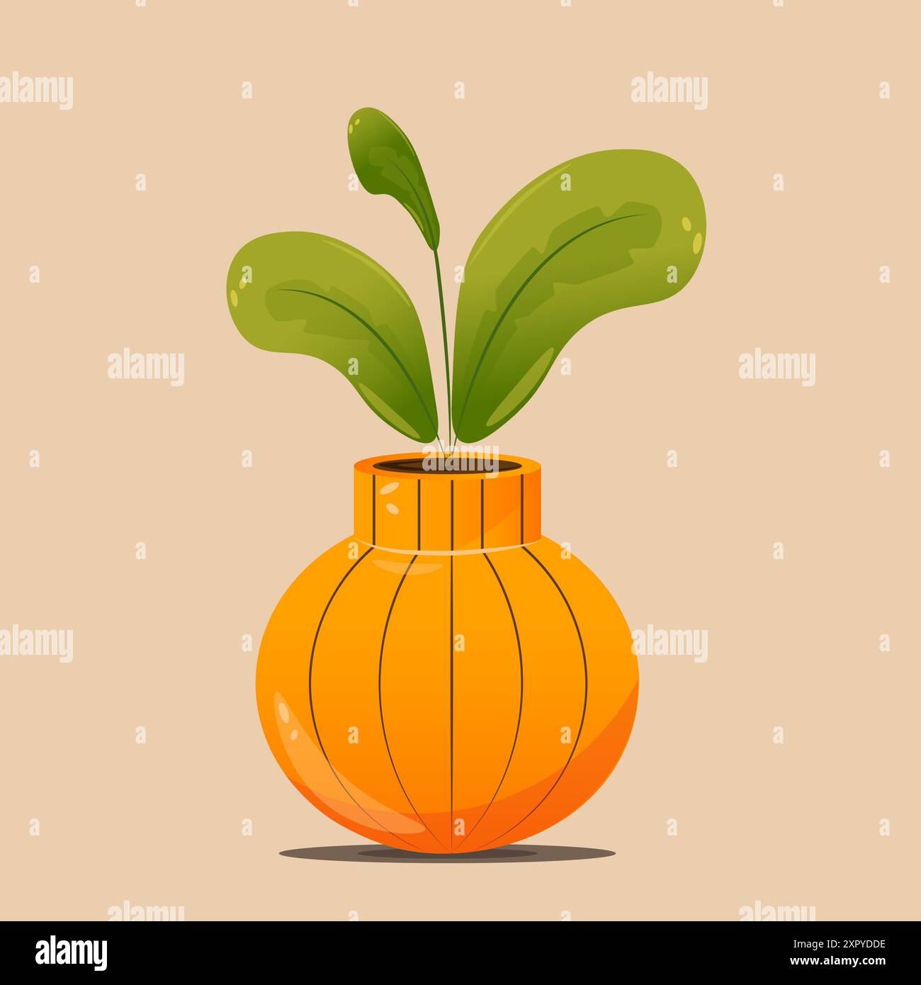 Concetto autunnale per cartolina, cartolina, banner tematico, poster. Composizione autunnale, elementi decorativi. Illustrazione del vettore di scorta, lascia un vaso. Illustrazione Vettoriale