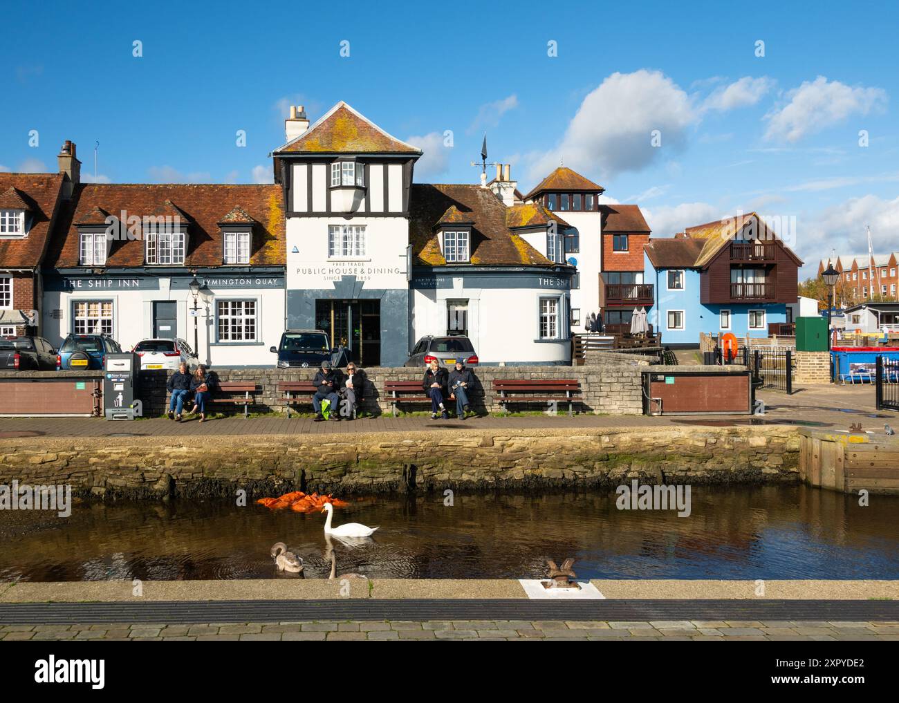 Porto di Lymington, New Forest, Hampshire, Inghilterra Foto Stock