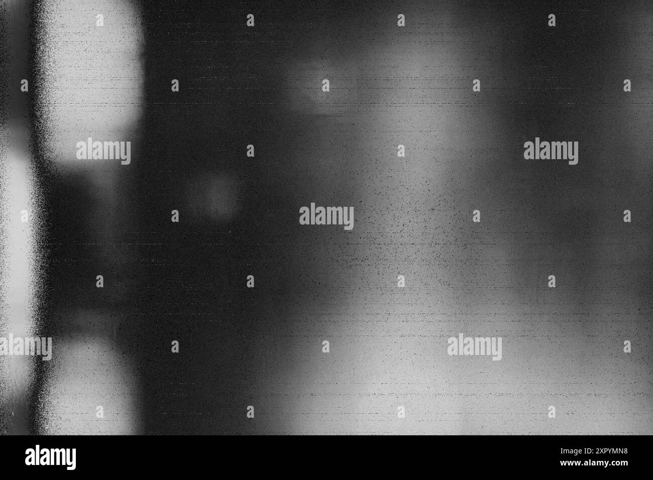 Perdite di luce da vecchie foto vintage, granulosità, polvere e graffi si sovrappongono alla trama con bordo della vignetta. Sporco effetto rétro analogico grunge Foto Stock