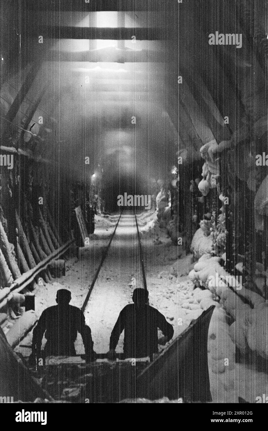 Effettivo 5- 1948: Sgombero della neve sulla ferrovia di Bergen. La ferrovia di Bergen, una delle ferrovie più importanti della Norvegia, raggiunge il suo punto più alto appena ad ovest di Finse, a 1301 metri sul livello del mare. Il vento e la neve all'unisono qui fanno sì che non sia sempre una cosa da tenere aperta questa pista in inverno. Nei luoghi più resistenti alle intemperie della ferrovia di Bergen, ci sono sovrastrutture di neve, in modo che le derive non diventino troppo grandi. Foto: Sverre A. Børretzen / Aktuell / NTB ***la foto non viene elaborata*** il testo dell'immagine viene tradotto automaticamente. il testo dell'immagine viene tradotto automaticamente Foto Stock