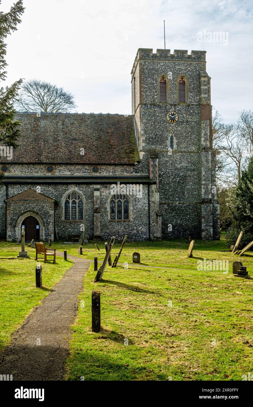 St John the Baptist Church, Wrotham Road, Meopham, Kent Foto Stock