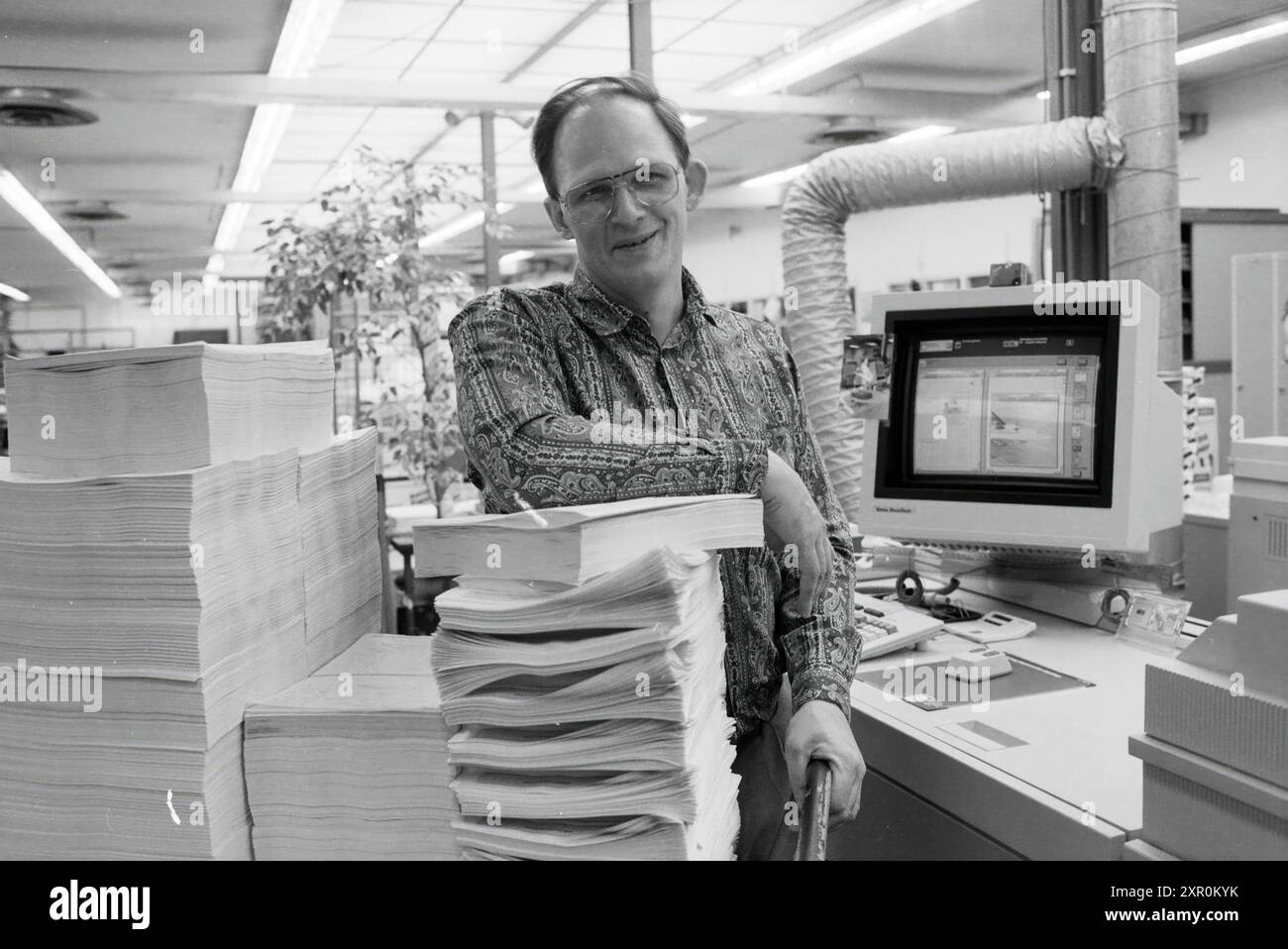 Schiphol Work, copier Art, Schiphol, 30-03-1992, Whizgle Dutch News: Immagini storiche su misura per il futuro. Esplora il passato dei Paesi Bassi con prospettive moderne attraverso le immagini delle agenzie olandesi. Colmare gli eventi di ieri con gli approfondimenti di domani. Intraprendi un viaggio senza tempo con storie che plasmano il nostro futuro. Foto Stock