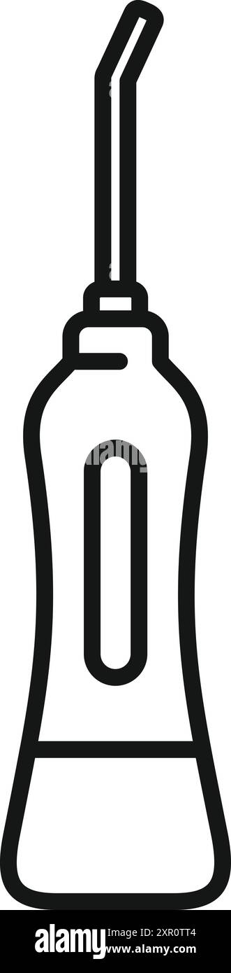 Flussante elettrico professionale per la pulizia dei denti e la cura delle gengive Illustrazione Vettoriale