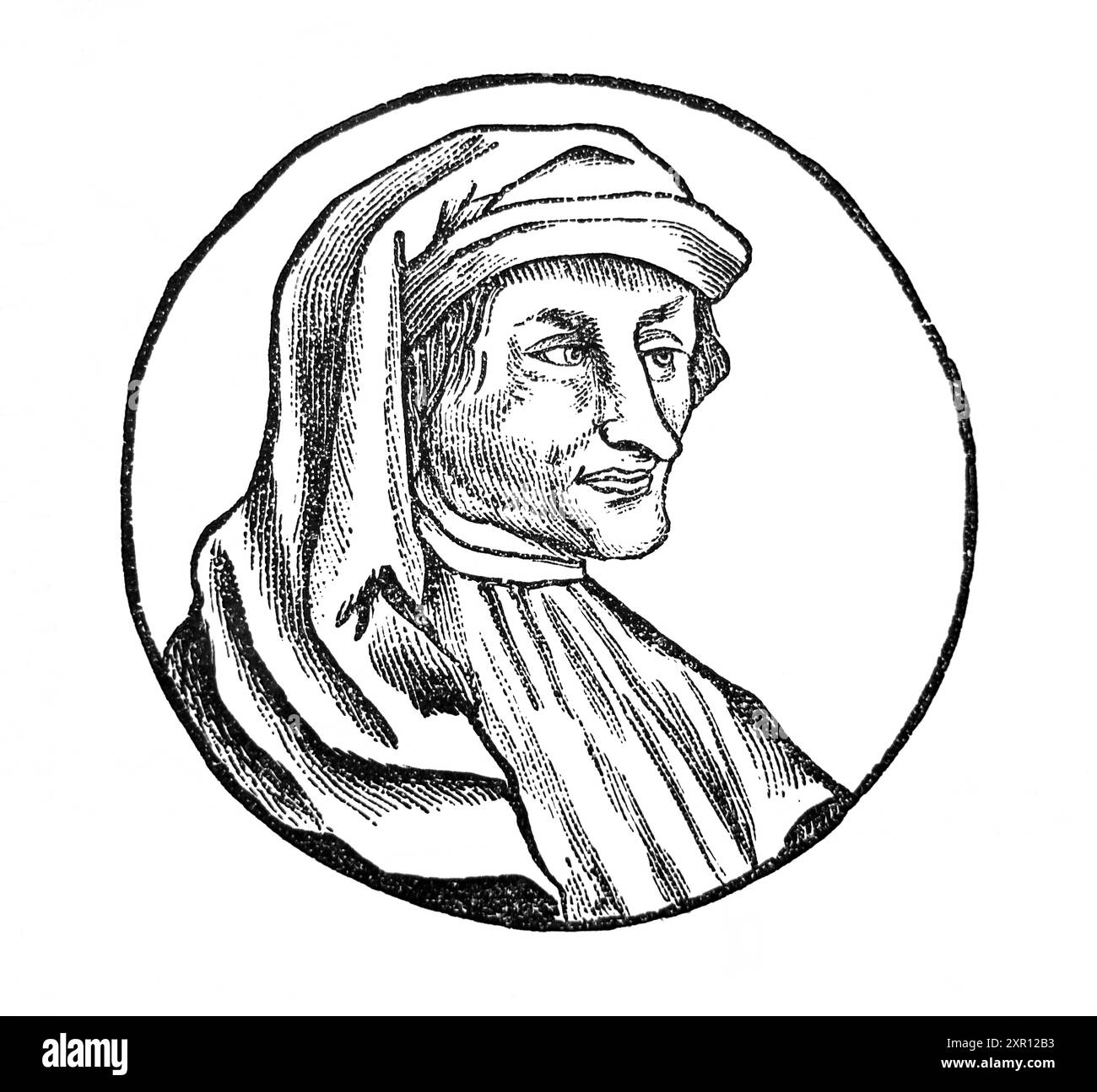 Johannes agricola (1494-1566) teologo tedesco, riformatore, amico e seguace di Martin Lutero che divenne il suo antagonista da un ritratto in miniatura Foto Stock