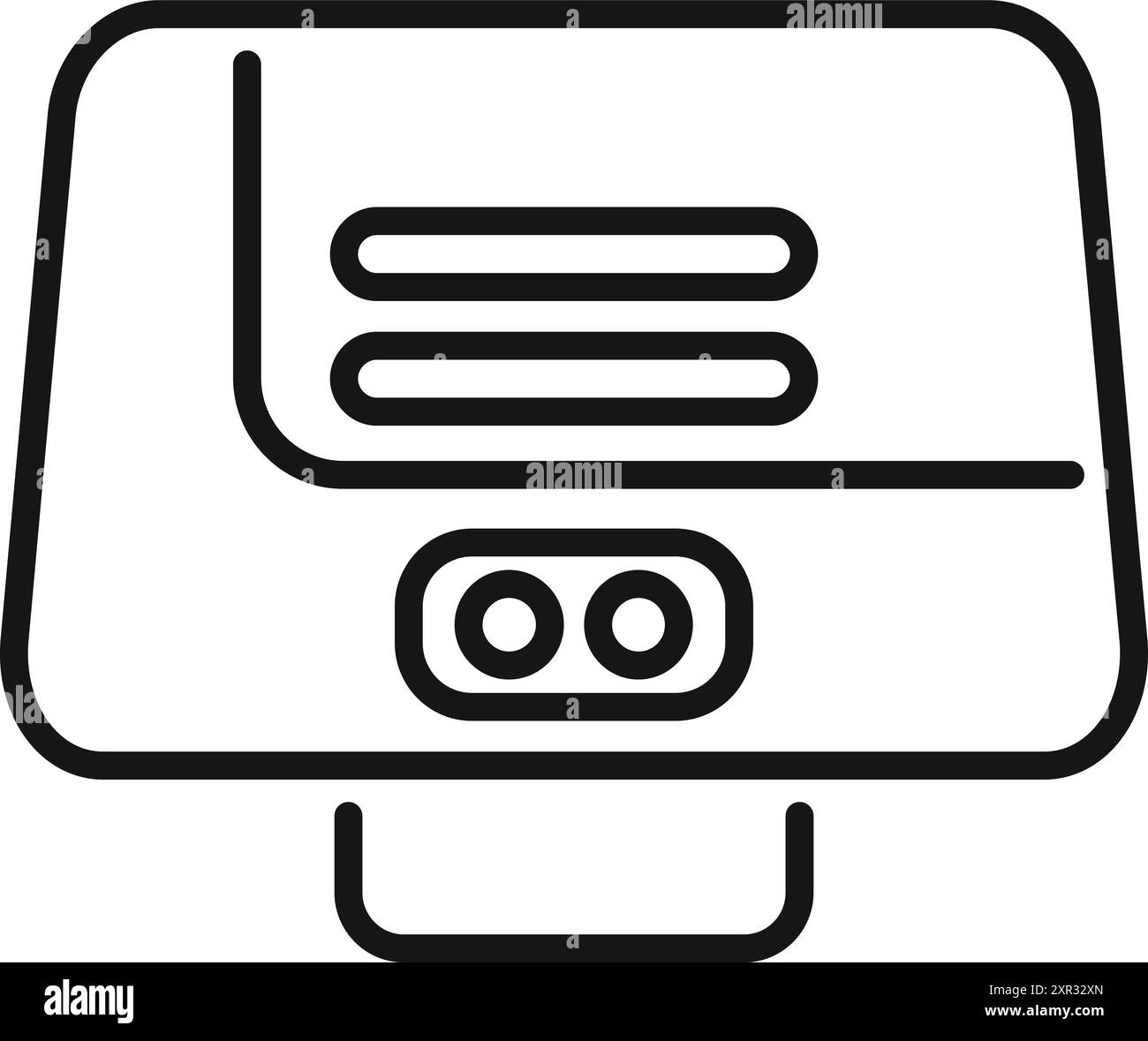 Dispositivo elettronico per giocare a videogiochi arcade d'epoca Illustrazione Vettoriale