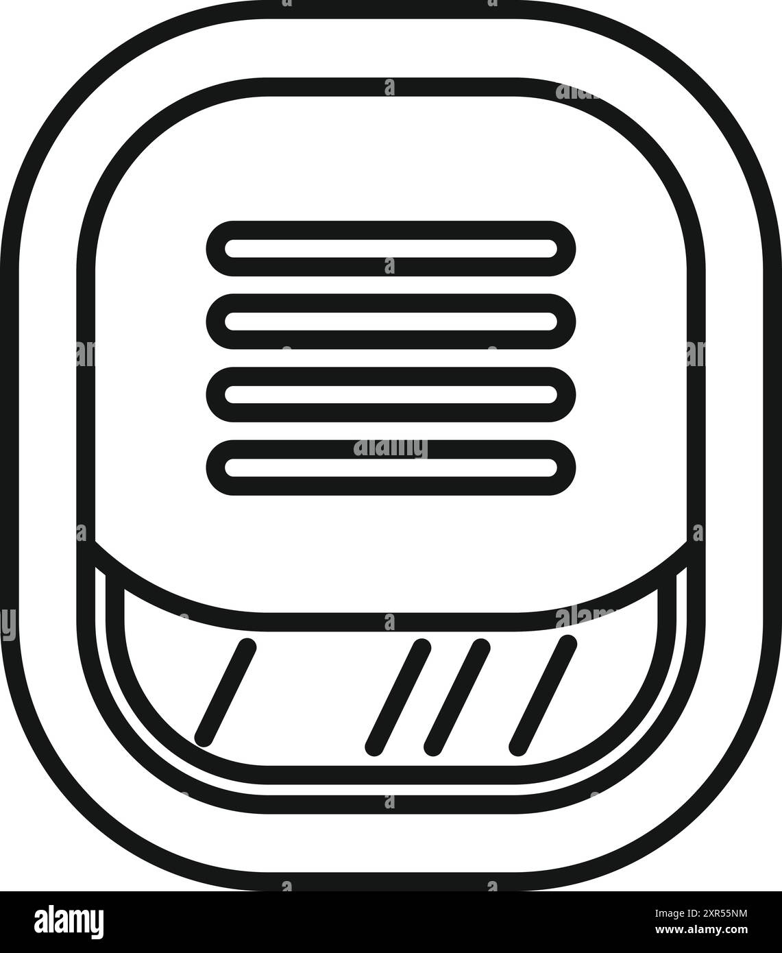 La finestra dell'aereo con cieco chiuso illustra la possibilità di isolarsi dal mondo esterno durante il volo Illustrazione Vettoriale