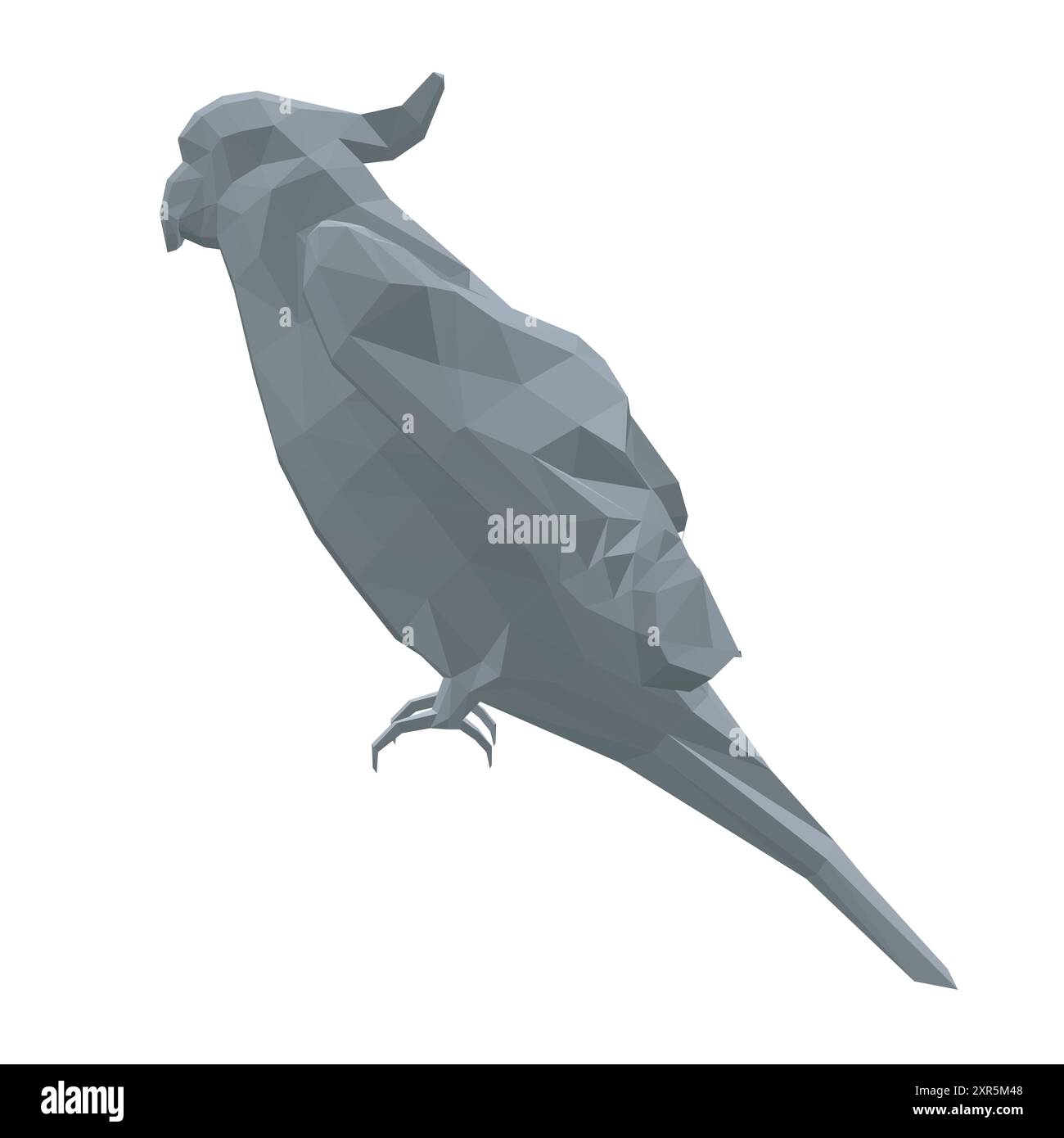 Icona del pappagallo degli animali poligonali. Illustrazione vettoriale. Icona vettoriale pappagallo. Illustrazione di uccelli selvatici. Illustrazione Vettoriale