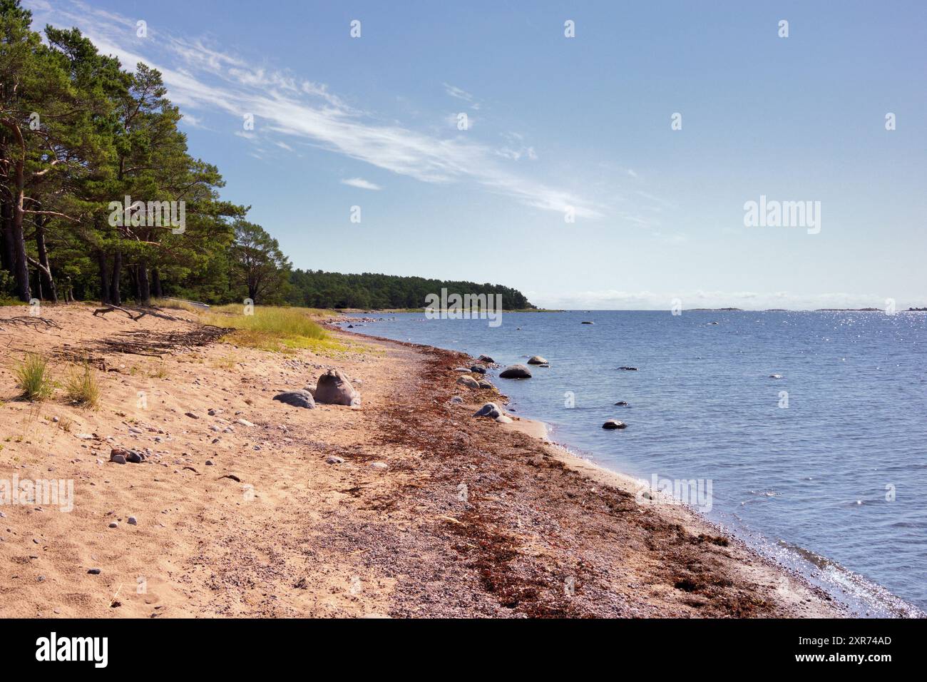 La parte occidentale di Sandn nell'arcipelago di Stoccolma Foto Stock