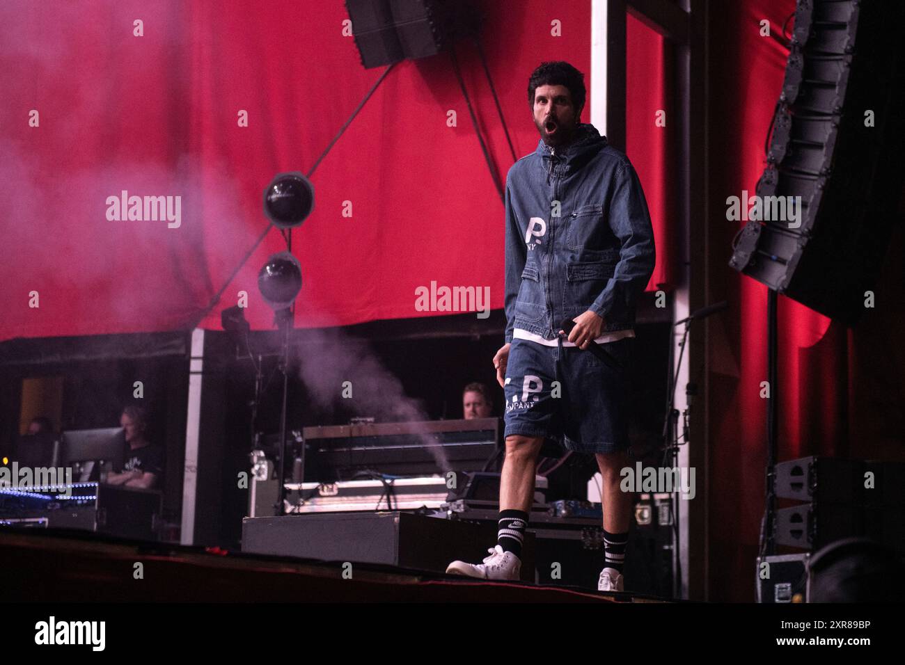 Kasabian si esibisce al Festival Cruilla, Barcellona, 12 luglio 2024. Fotografo: ALE Espaliat Foto Stock