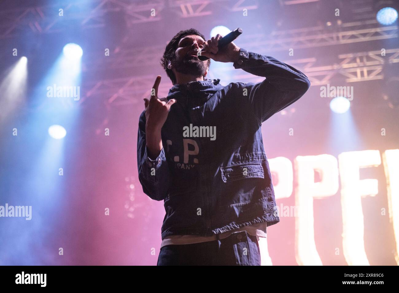 Kasabian si esibisce al Festival Cruilla, Barcellona, 12 luglio 2024. Fotografo: ALE Espaliat Foto Stock