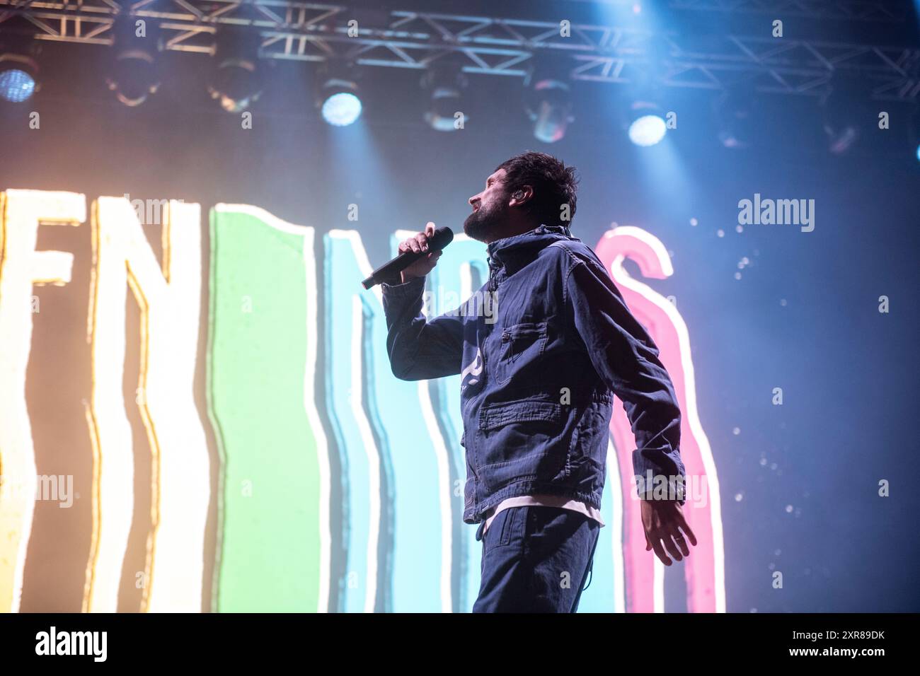 Kasabian si esibisce al Festival Cruilla, Barcellona, 12 luglio 2024. Fotografo: ALE Espaliat Foto Stock