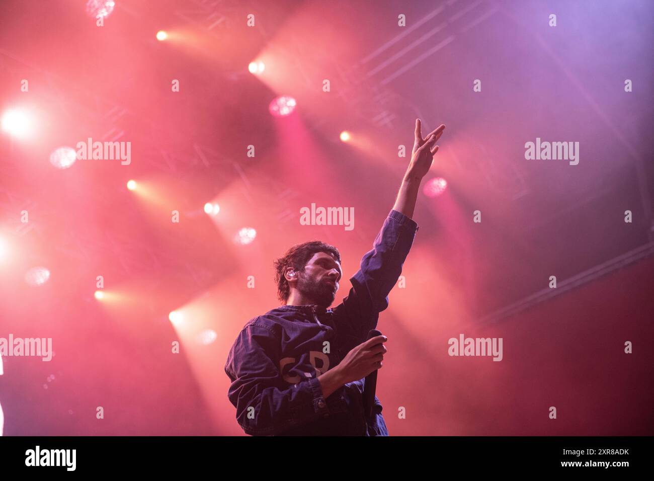 Kasabian si esibisce al Festival Cruilla, Barcellona, 12 luglio 2024. Fotografo: ALE Espaliat Foto Stock